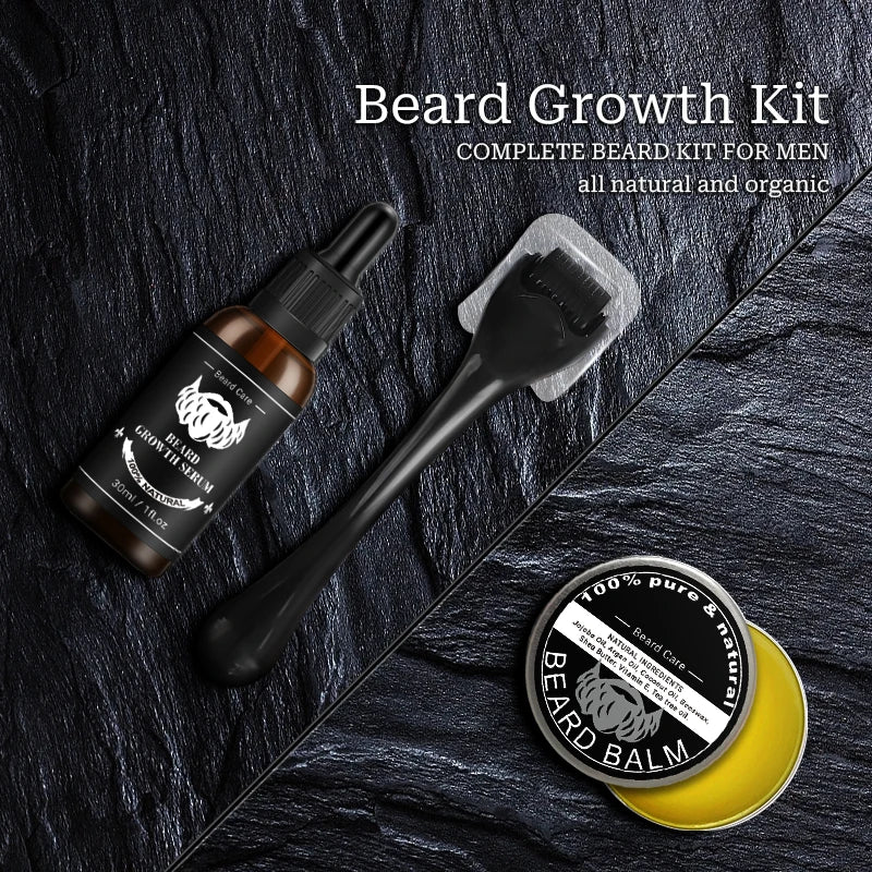 Kit Premium de Crecimiento y Cuidado de Barba