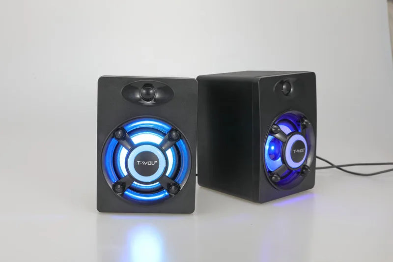 Altavoz Gaming T-WOLF S1 Mini USB 2.0 SONIDO POTENTE Para tu setup