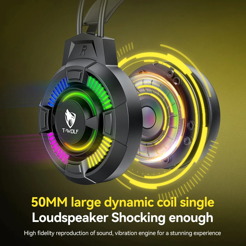 Audifonos Gamer - RGB USB CON MICRÓFONO – Confort y Sonido Envolvente