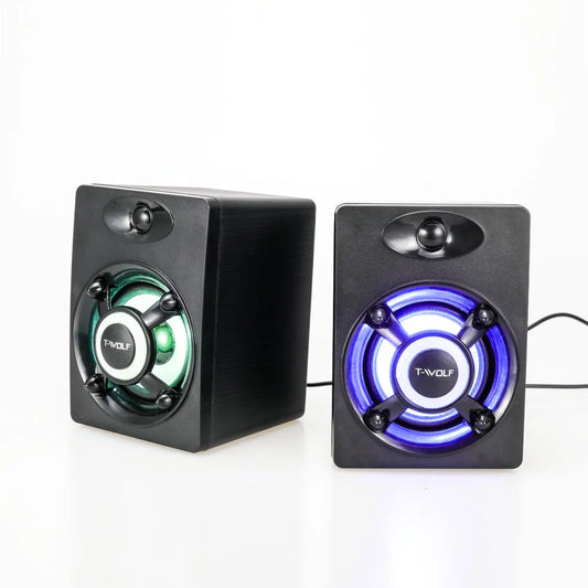Altavoz Gaming T-WOLF S1 Mini USB 2.0 SONIDO POTENTE Para tu setup