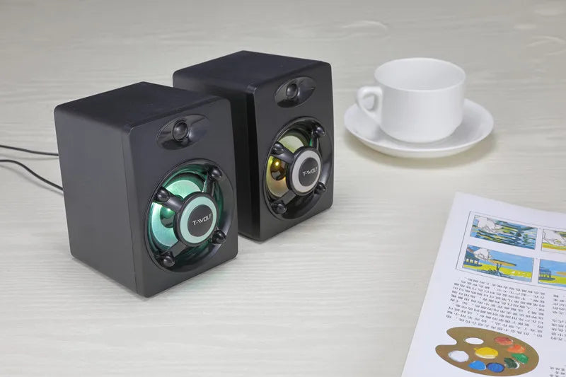 Altavoz Gaming T-WOLF S1 Mini USB 2.0 SONIDO POTENTE Para tu setup