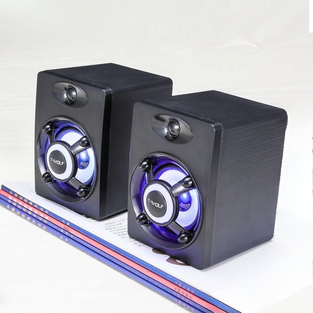 Altavoz Gaming T-WOLF S1 Mini USB 2.0 SONIDO POTENTE Para tu setup
