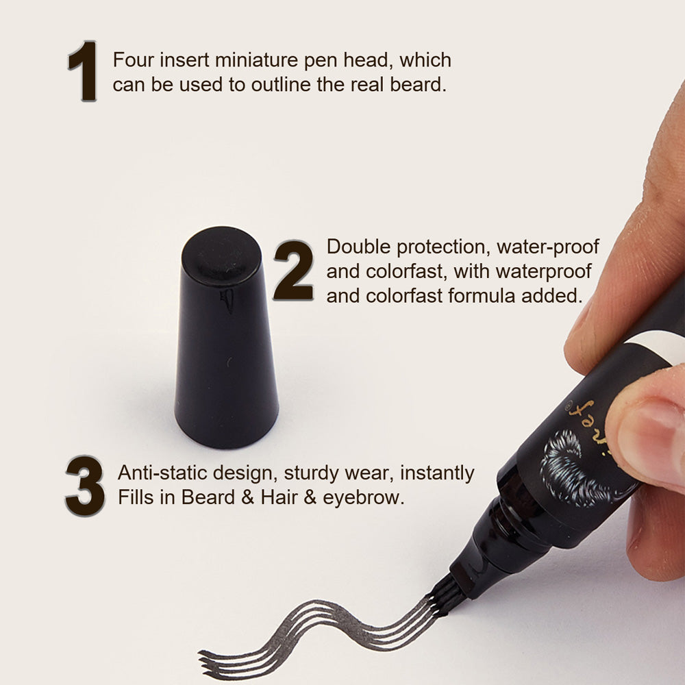 Lápiz de precisión para rellenar la barba