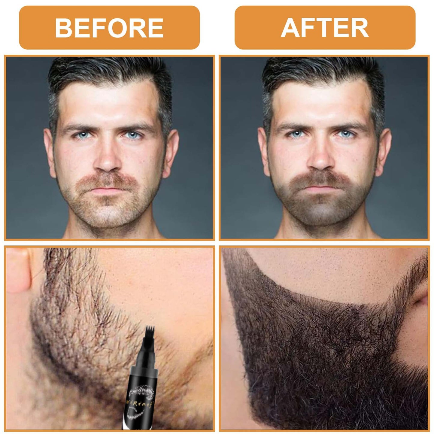 Lápiz de precisión para rellenar la barba
